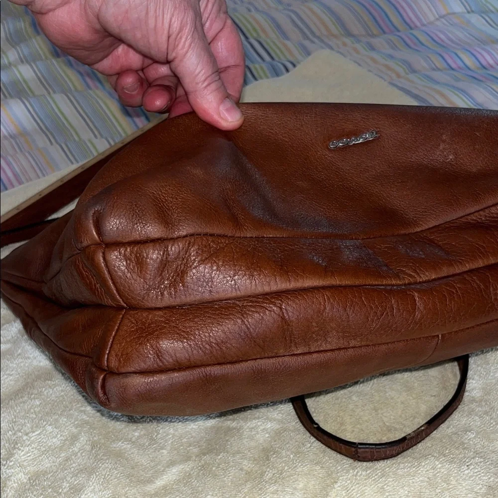 Coach Madison Hobo‎ Large Brown Leather Hobo Shoulder Tote Bag No. K1360-27858